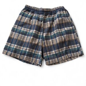 Vintage 90s Plaid Shorts, Men's Size L